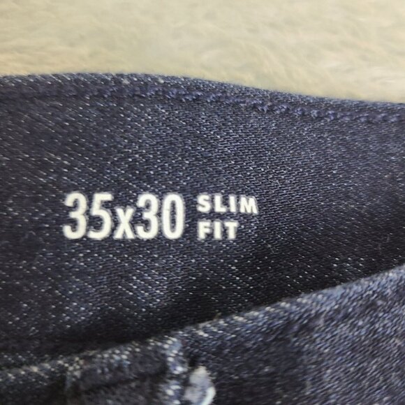 Banana‎ Republic Jeans Mens 35x30 Blue The Traveler Slim Fit Stretch Mid Rise - Picture 2 of 7